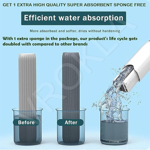 🧽 Magic Sponge Window Cleaner with Extra Refill Head