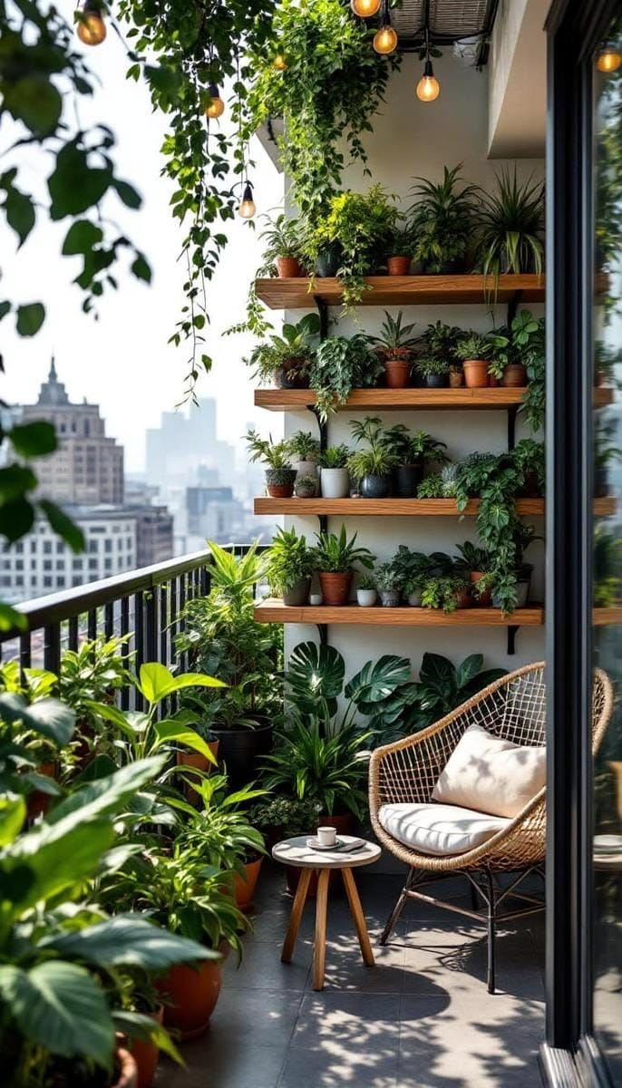 5-Tier Wooden Plant Stand