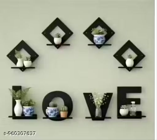 ❤️ LOVE Wall Mounted Decorative Shelf Set
